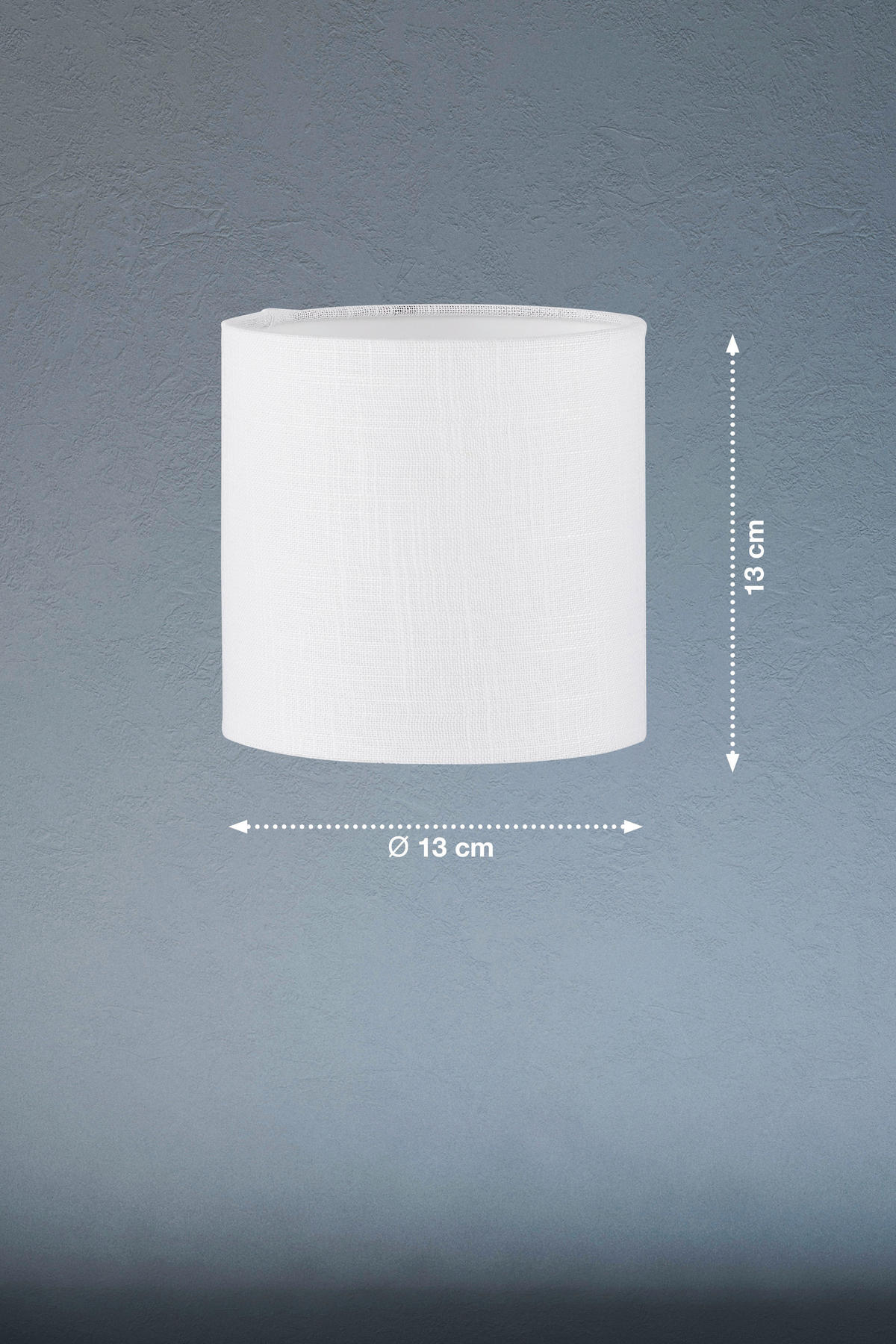 LEUCHTENSCHIRM - Weiss, Basics, Textil (13/13cm) - Fischer & Honsel