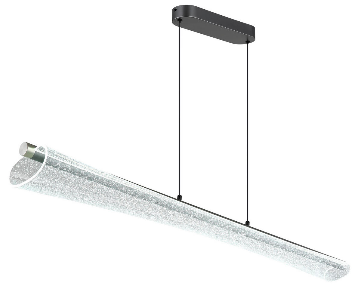 LED-HÄNGELEUCHTE 121/13,5/120 cm  - Klar/Anthrazit, Design, Kunststoff/Metall (121/13,5/120cm) - Globo