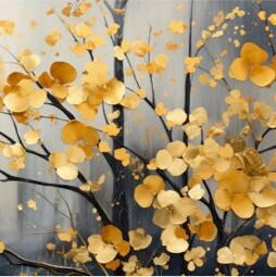 METALLBILD Pflanzen  - Multicolor, Basics, Metall (30/30/2cm) - Euroart