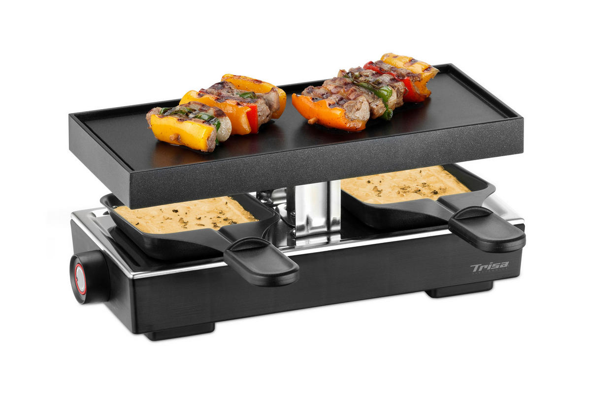 RACLETTE-GRILL  - Schwarz, Konventionell, Kunststoff/Metall (11.50/26.00/10.50cm) - Trisa Electronics