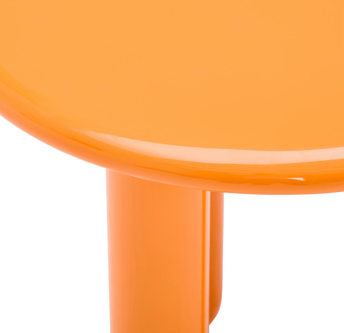 BEISTELLTISCH 50/50/50,5 cm Orange rund  - Orange, Design, Holzwerkstoff (50/50/50,5cm) - Novel