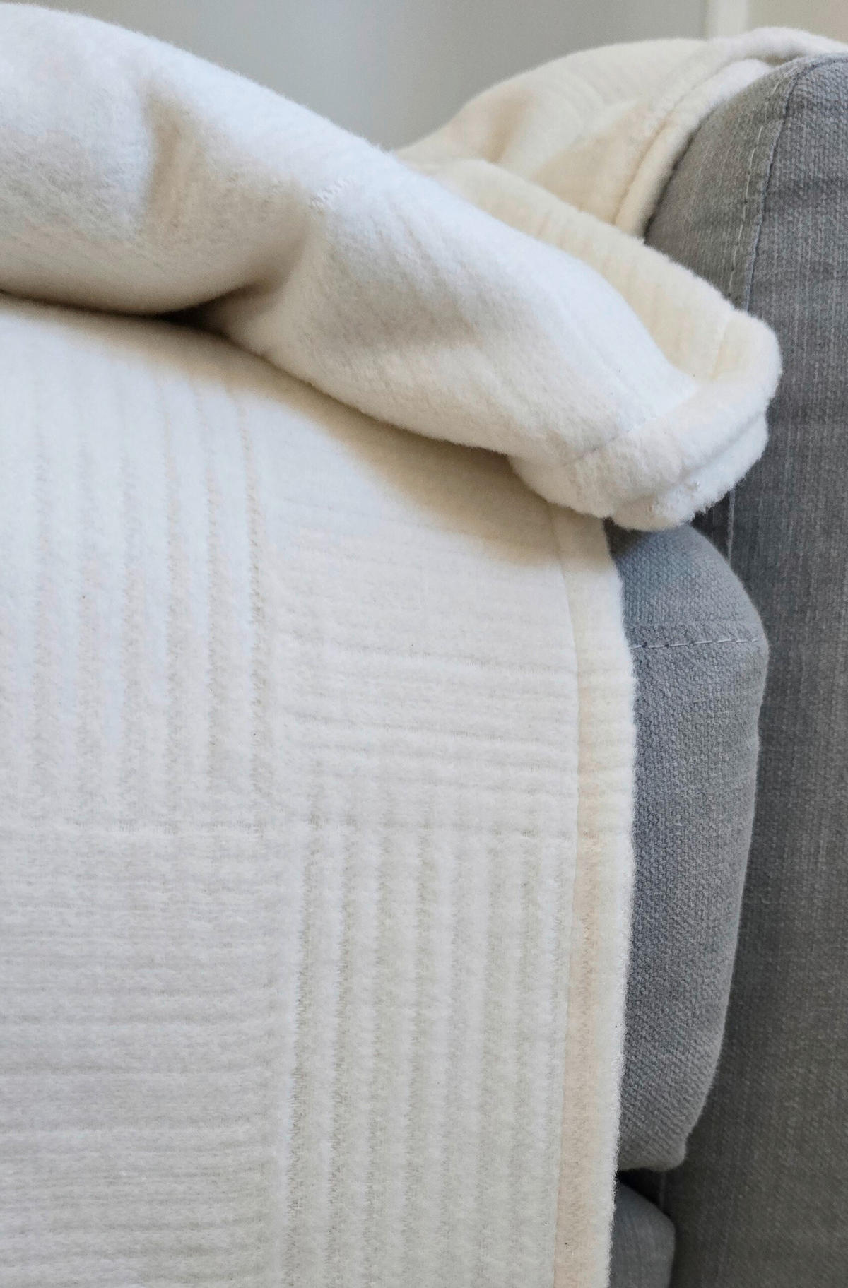 PLÉD 140/200 cm  - szürke, Design, textil (140/200cm) - Bio:Vio