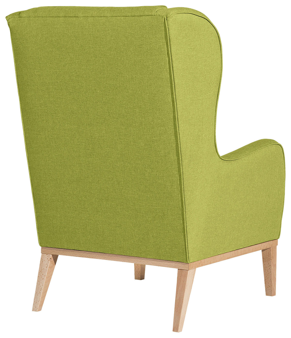 OHRENSESSEL in Flachgewebe Hellgrün  - Naturfarben/Hellgrün, KONVENTIONELL, Holz/Textil (66/104/78cm) - Max Winzer