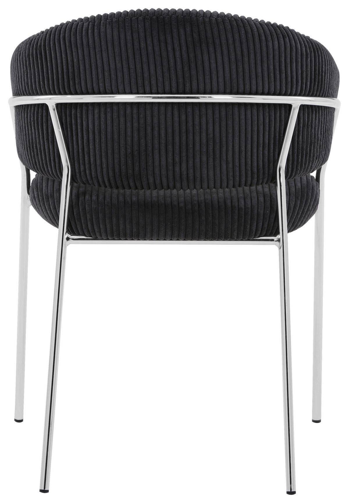 STOLICA  crna, boja hroma       - boja hroma/crna, metal/tekstil (57/80/56cm)