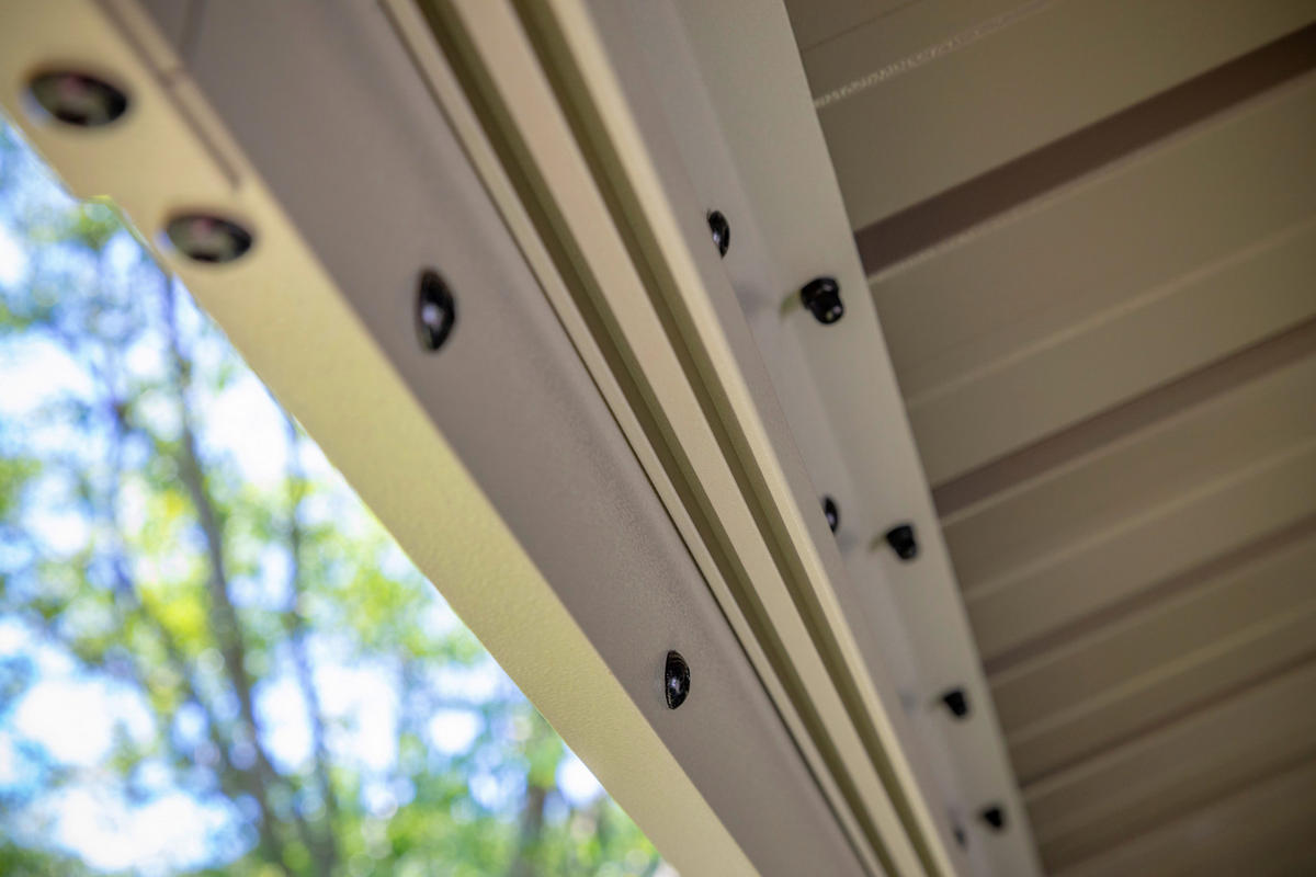 PAVILLON 483/307/363 cm Aluminium  - Champagner, Basics, Metall (483/307/363cm)