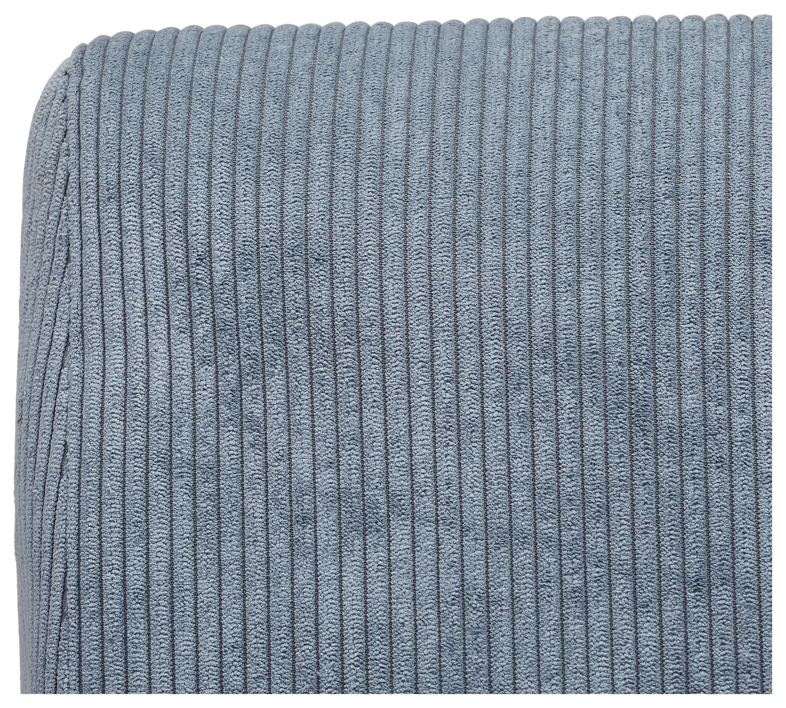 SESSEL in Cord Graublau  - Graublau/Schwarz, Design, Textil/Metall (64/83/82cm) - Hom`in