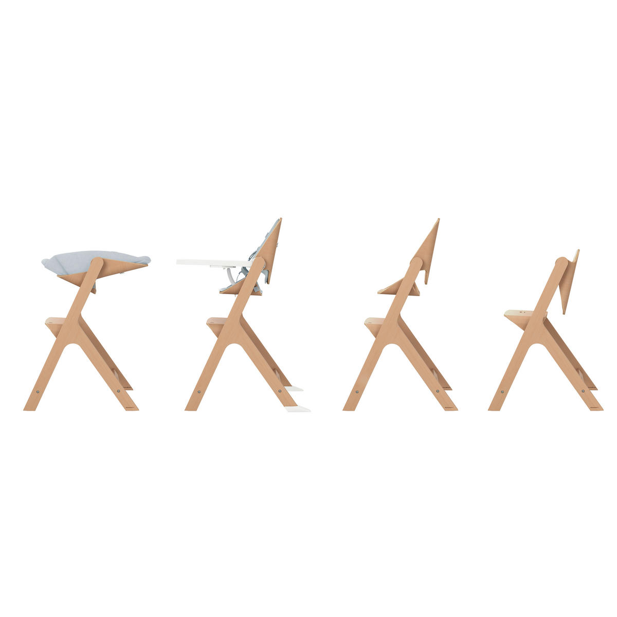 MATSTOL HÖG Nesta  - naturfärgad, Basics, trä (46/100/72cm) - Maxi-Cosi