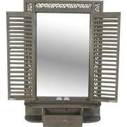 DEKOSPIEGEL Tanne Braun - Braun, Basics, Holz (53,5/53,5/85cm)