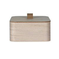 DEKORATIV LÅDA 16/16/8 cm   - naturfärgad, Natur, trä (16/16/8cm) - Ambia Home