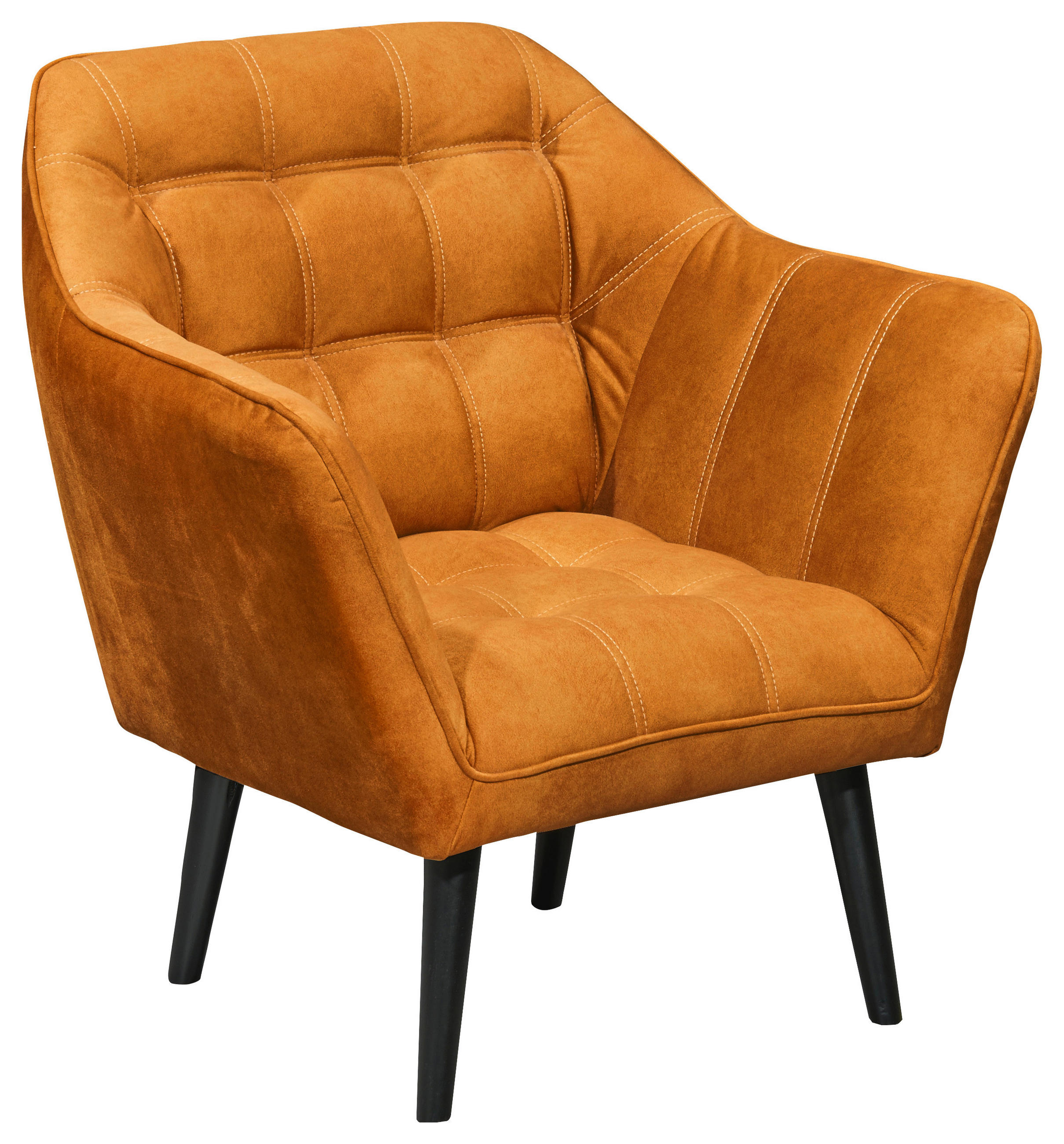 KOKTEL STOLICA tekstil, drvni materijal  bakrenaste boje   - bakrenaste boje/crna, Moderno, drvni materijal/tekstil (84/87/70cm) - MID.YOU