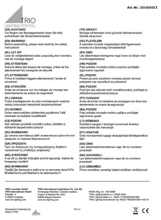 HÄNGELEUCHTE  77/150/13 cm   - Weiss, Design, Textil/Metall (77/150/13cm) - Trio Leuchten