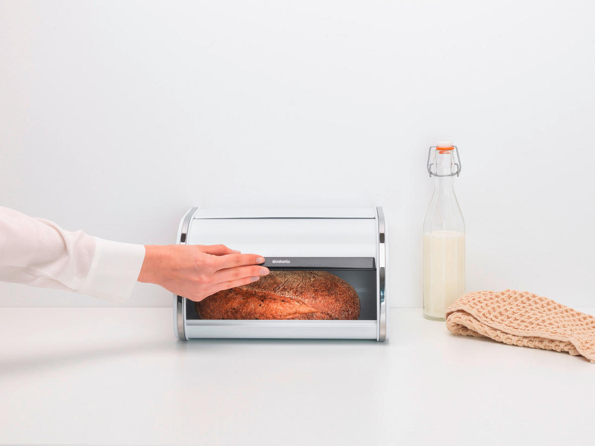 CHLEBNÍK - bílá/barvy stříbra, Basics, kov (31.6/17.3/26.5cm) - Brabantia