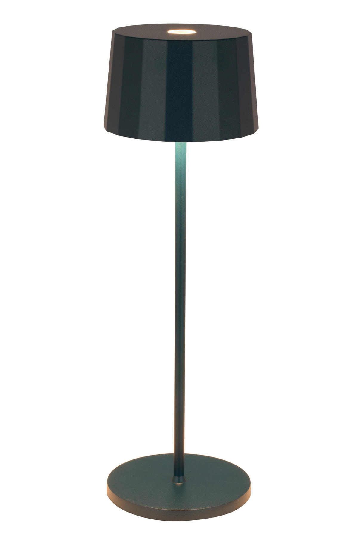 STOLNÍ LAMPA NA BATERIE, dotykový stmívač, 11/35 cm  - modrá, Trend, kov/plast (11/35cm) - Dieter Knoll