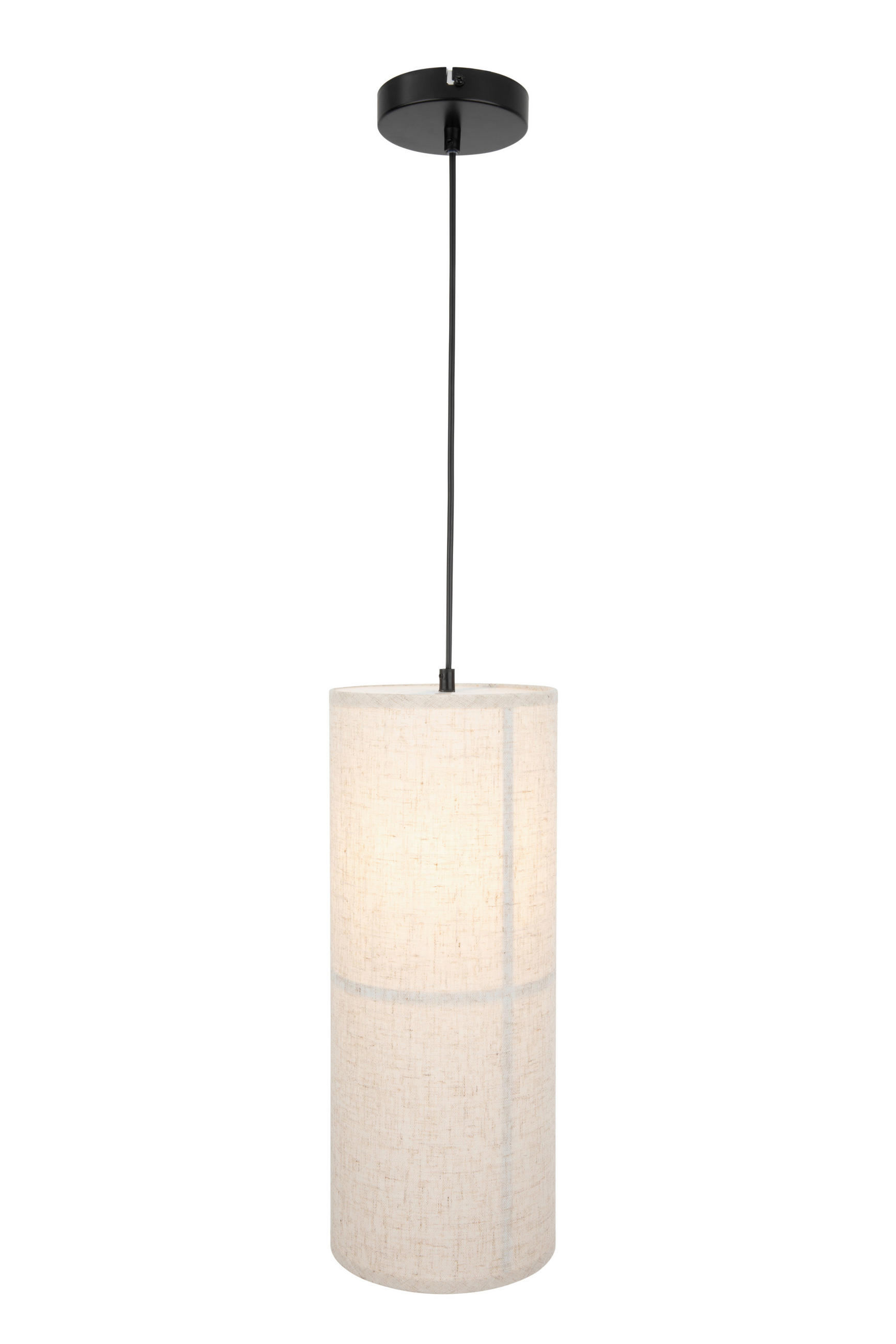 HÄNGELEUCHTE 18/120 cm   - Beige, Design, Kunststoff/Textil (18/120cm) - Collet's Monde