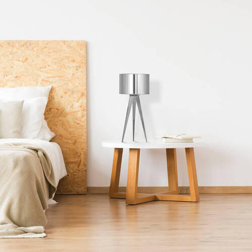 TISCHLEUCHTE 28/61,5 cm   - Chromfarben, Basics, Kunststoff/Metall (28/61,5cm) - Näve