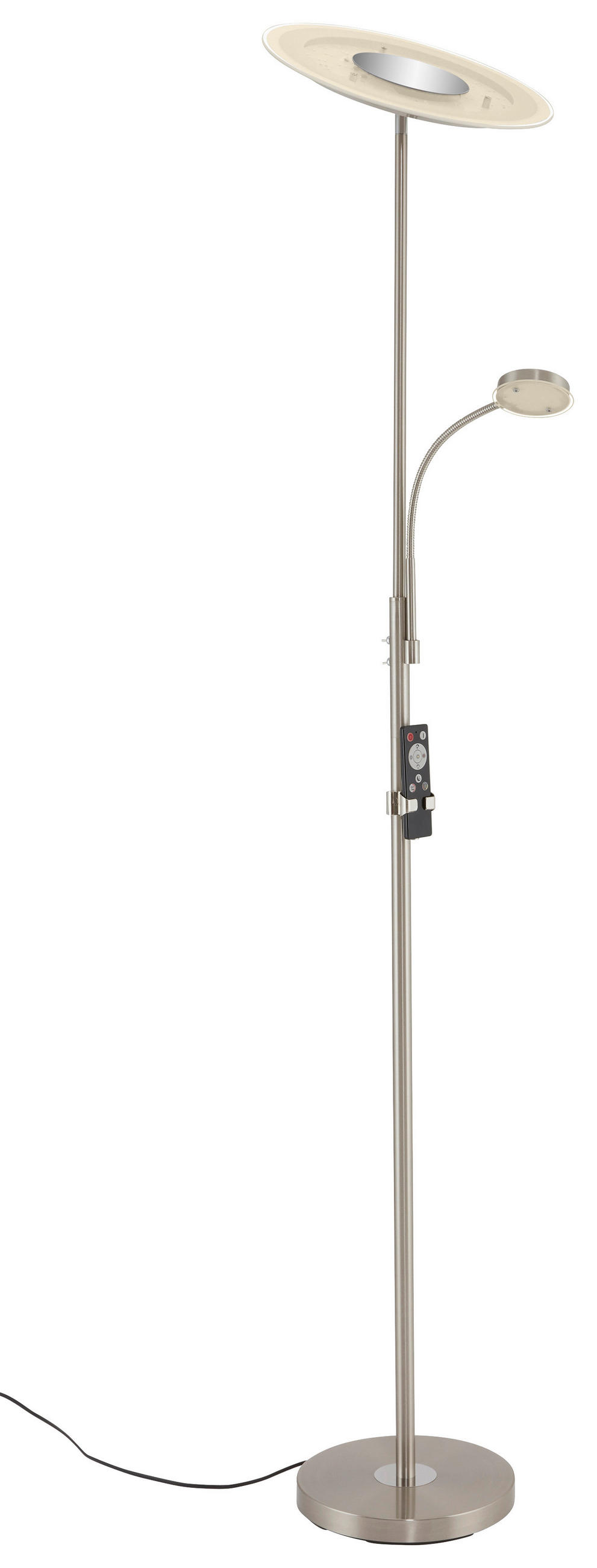 LED-UPLIGHT    - nickelfärgad, Basics, metall/glas (180cm)