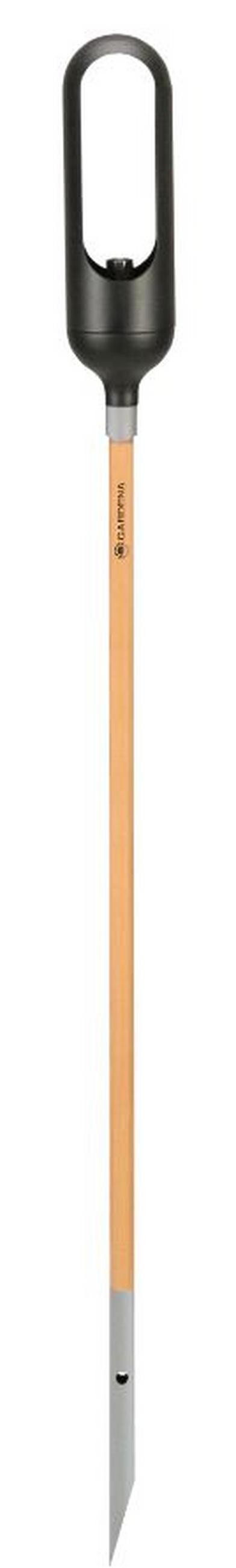 CLICK UP STIEL  - Silberfarben/Braun, Basics, Holz/Metall (116,8/3,3/3,3cm) - Gardena