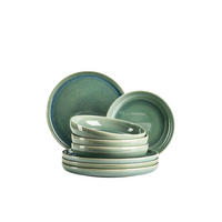 TAFELSERVICE 8-teilig  - Hellgrün, Basics, Keramik - Mäser
