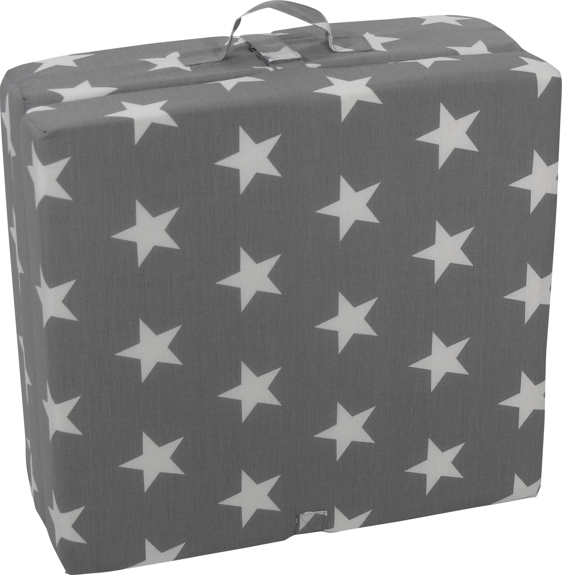 KLAPPMATRATZE 70/190 cm Höhe ca. 9 cm  - Weiß/Grau, Basics, Textil (70/190cm) - Boxxx