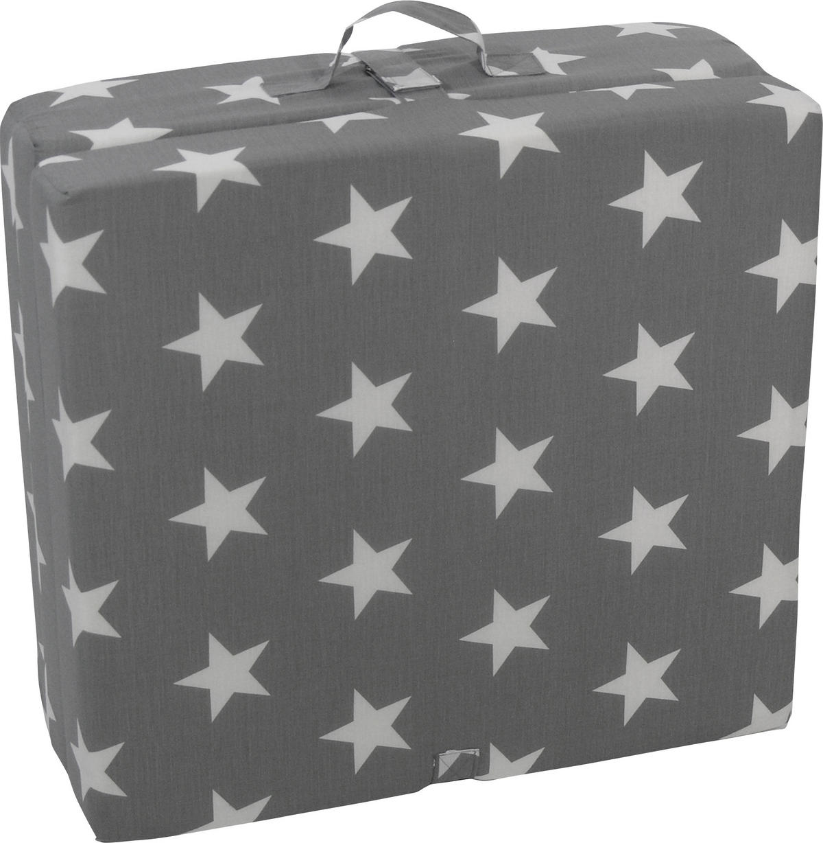 KLAPPMATRATZE 70/190 cm Höhe ca. 9 cm  - Weiß/Grau, Basics, Textil (70/190cm) - Boxxx