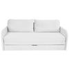 SCHLAFSOFA in Flachgewebe Weiß  - Schwarz/Weiß, Design, Kunststoff/Textil (203/77/86cm) - MID.YOU