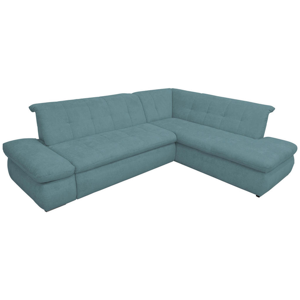 Thumbnail - Mid.you Ecksofa, Petrol, Textil, Uni, 3-Sitzer, L-Form, 273x216 cm, Made in Europe, FSC Mix, Rücken echt, Wohnzimmer, So...