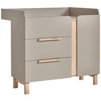 WICKELKOMMODE Nomi Taupe, Sonoma Eiche  - Taupe/Sonoma Eiche, Trend, Holz/Holzwerkstoff (110/94/102/44/79cm) - Jimmylee