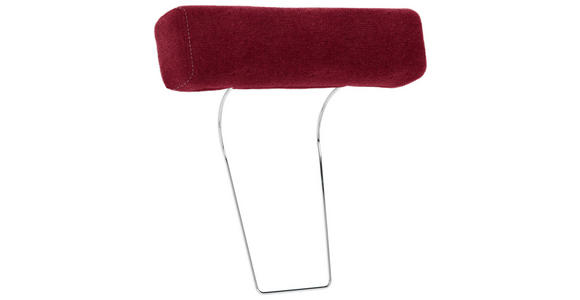 KOPFSTÜTZE in Webstoff  - Rot, Design, Textil (52/14/12cm) - Carryhome