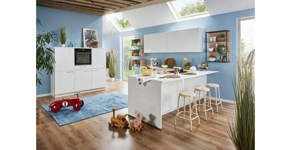 EINBAUKÜCHE   - Weiß, Design, Holzwerkstoff - Dieter Knoll