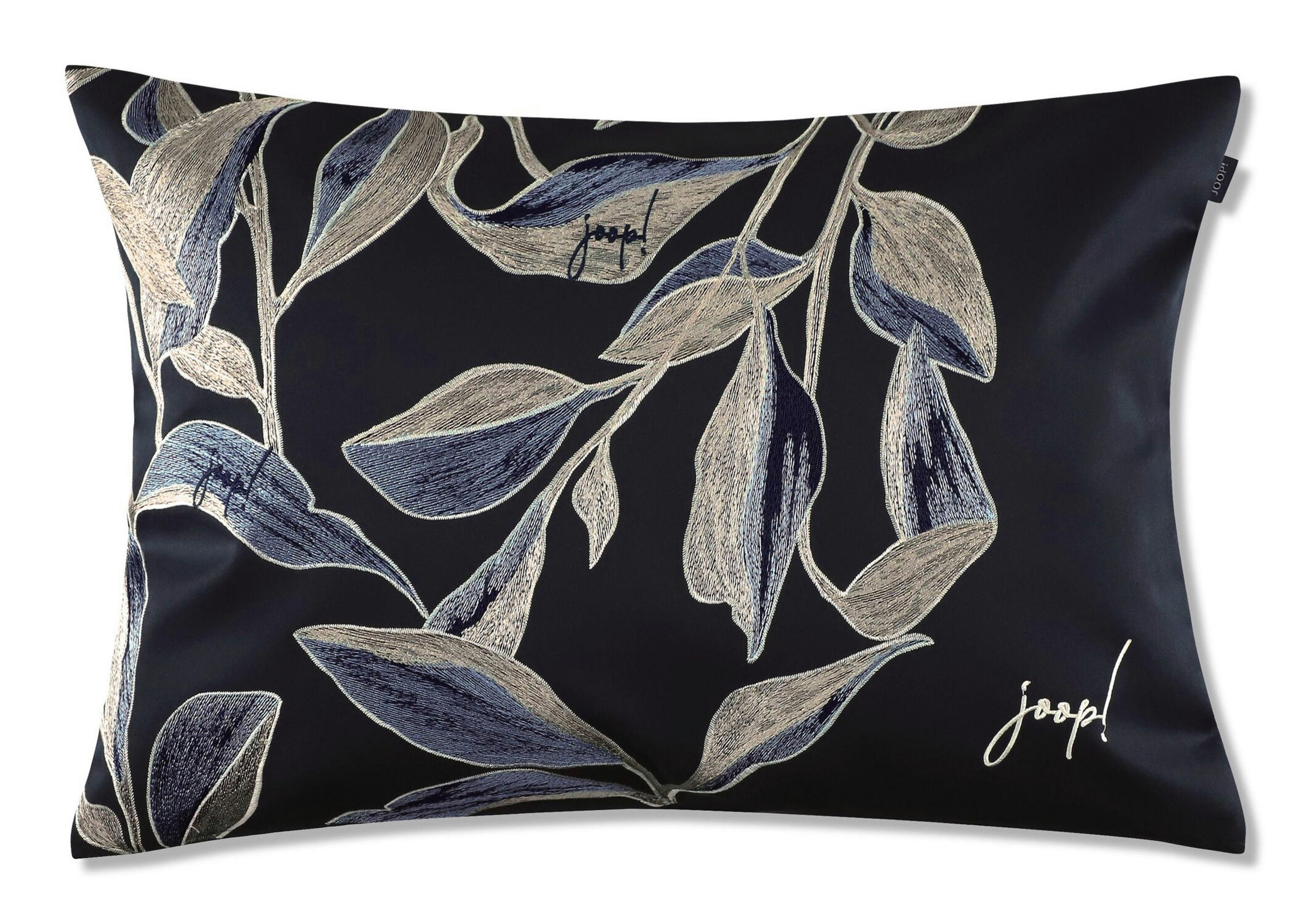 KISSENBEZUG J!Flora 40/60 cm  - Dunkelblau, Basics, Textil (40/60cm) - Joop!