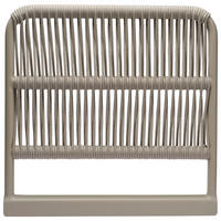 RÜCKENLEHNE 57/55/4 cm  Aluminium  - Greige, Basics, Textil/Metall (57/55/4cm) - Stern