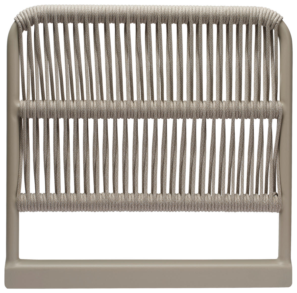 RÜCKENLEHNE 57/55/4 cm  Aluminium  - Greige, Basics, Textil/Metall (57/55/4cm) - Stern