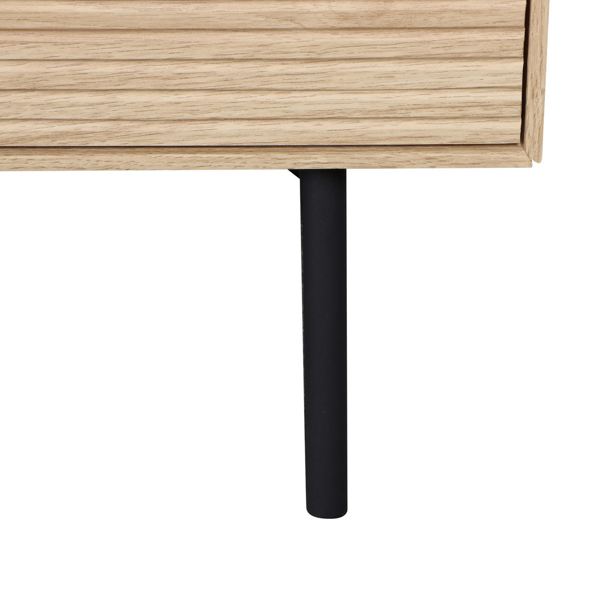 HIGHBOARD  100/120/40 cm 1 Schublade(n)  - Eichefarben/Schwarz, KONVENTIONELL, Glas/Holzwerkstoff (100/120/40cm) - Xora
