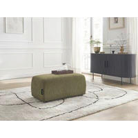 HOCKER ATILLA Struktur Grün  - Schwarz/Grün, MODERN, Kunststoff/Textil (92/44/48cm)