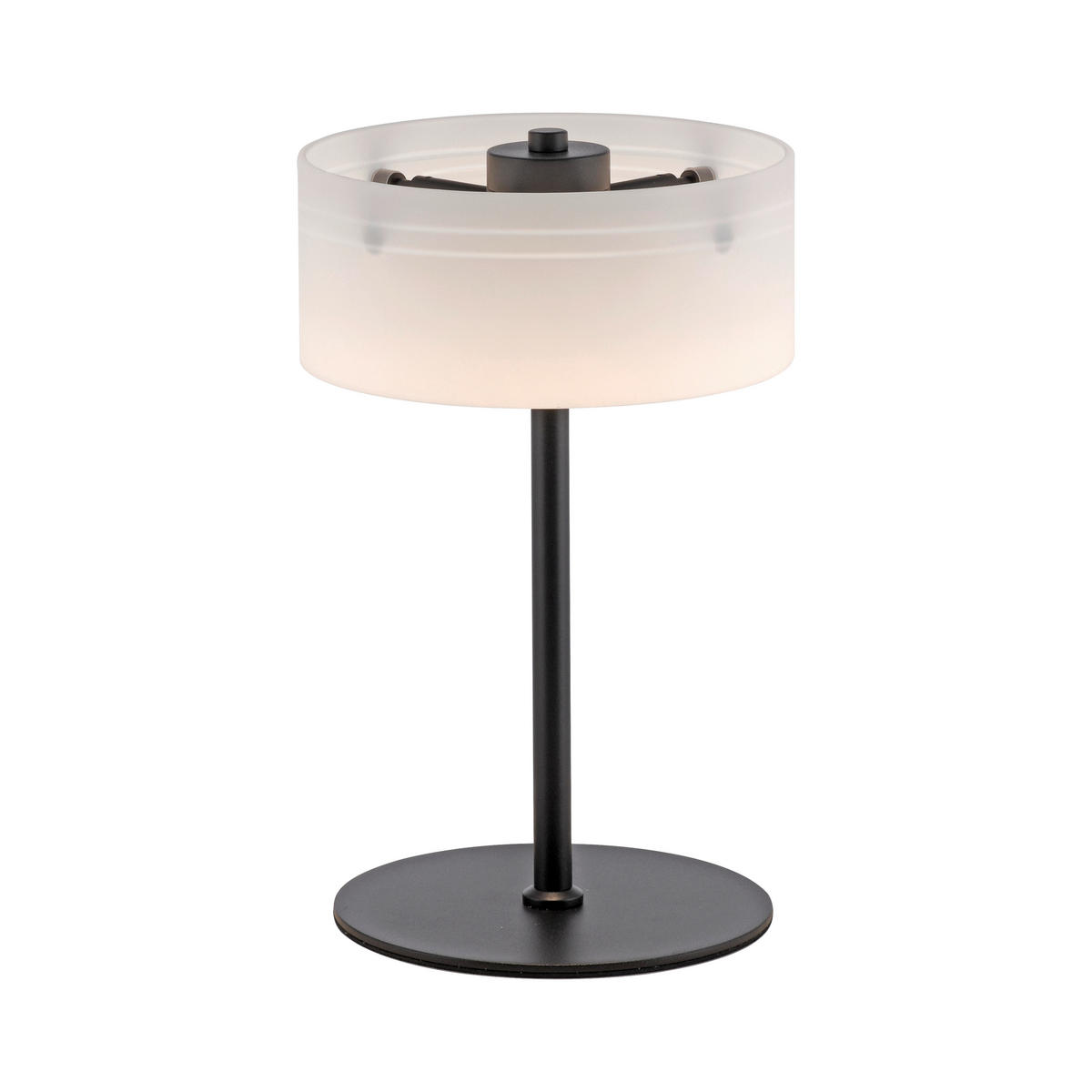 LED-TISCHLEUCHTE 20/20/33 cm   - Schwarz, Design, Glas/Kunststoff (20/20/33cm)