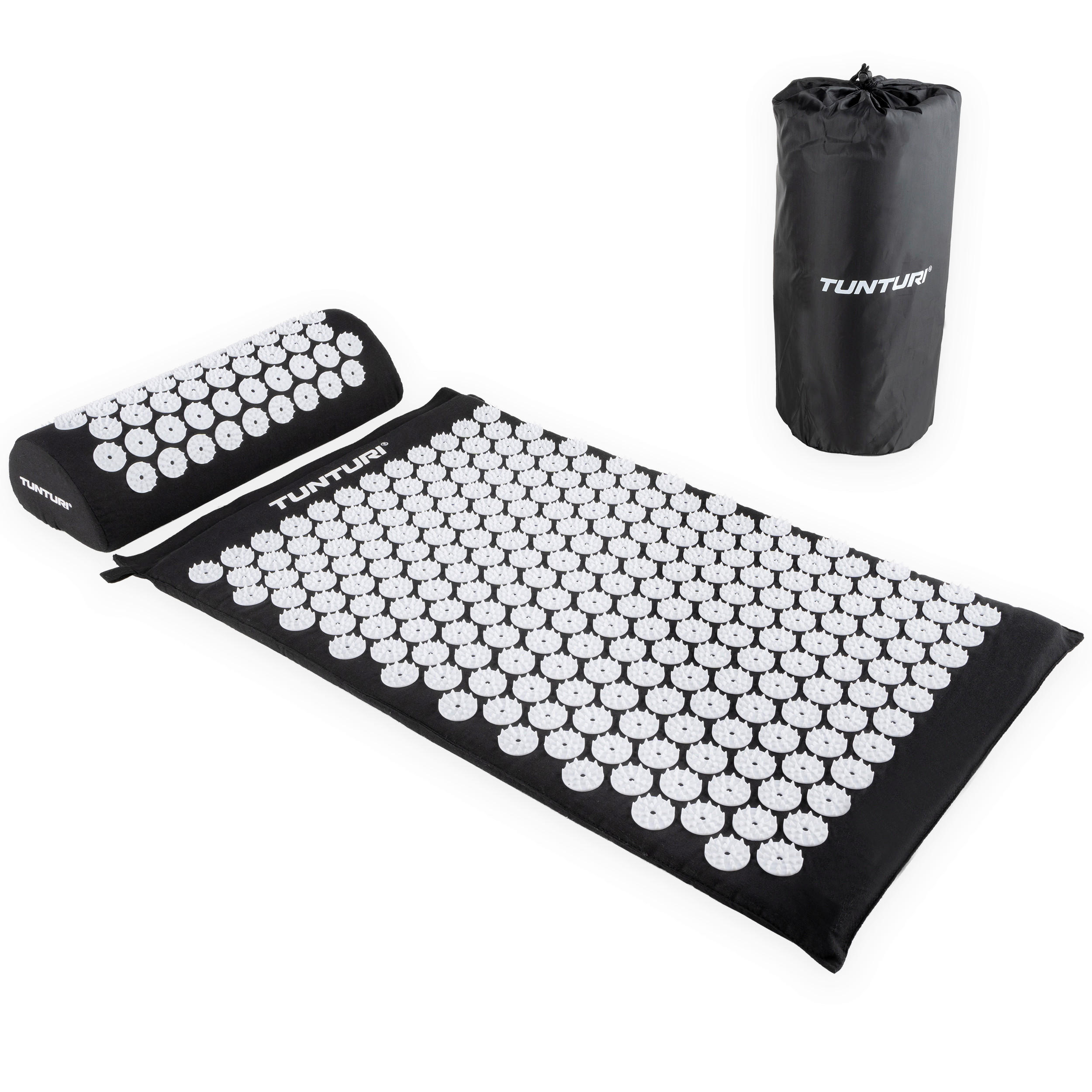 FITNESSMATTE - Schwarz/Weiß, KONVENTIONELL, Naturmaterialien/Kunststoff (83/42/10cm)