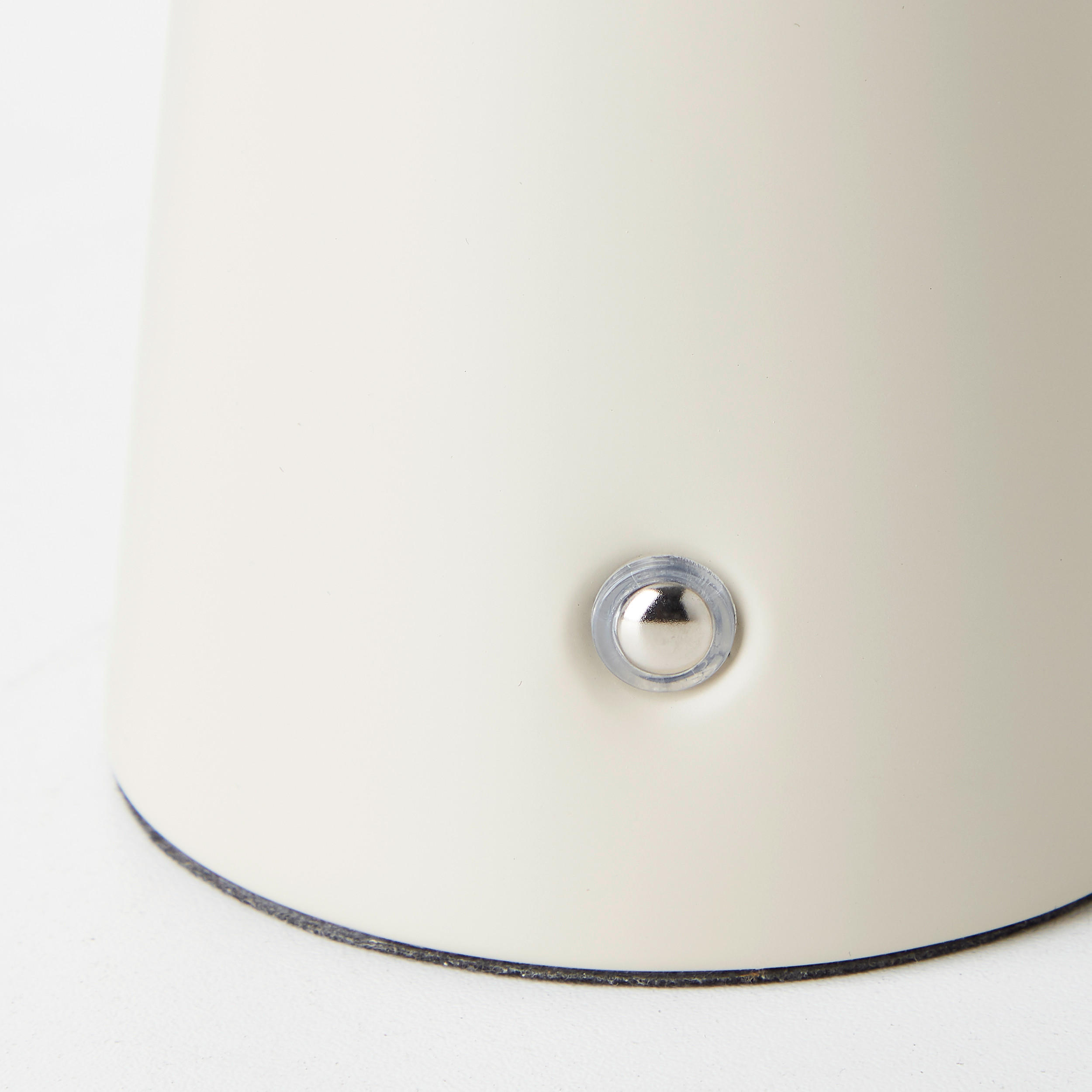 AKKU-TISCHLEUCHTE 14/18,5 cm  - Beige, Design, Metall (14/18,5cm)