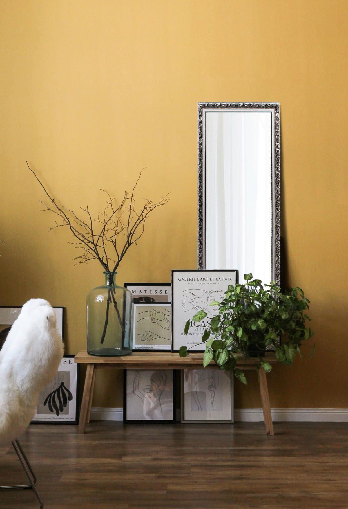 WANDSPIEGEL 50/150/3,5 cm    in rechteckig  - Silberfarben, Trend, Glas/Holz (50/150/3,5cm) - Boxxx