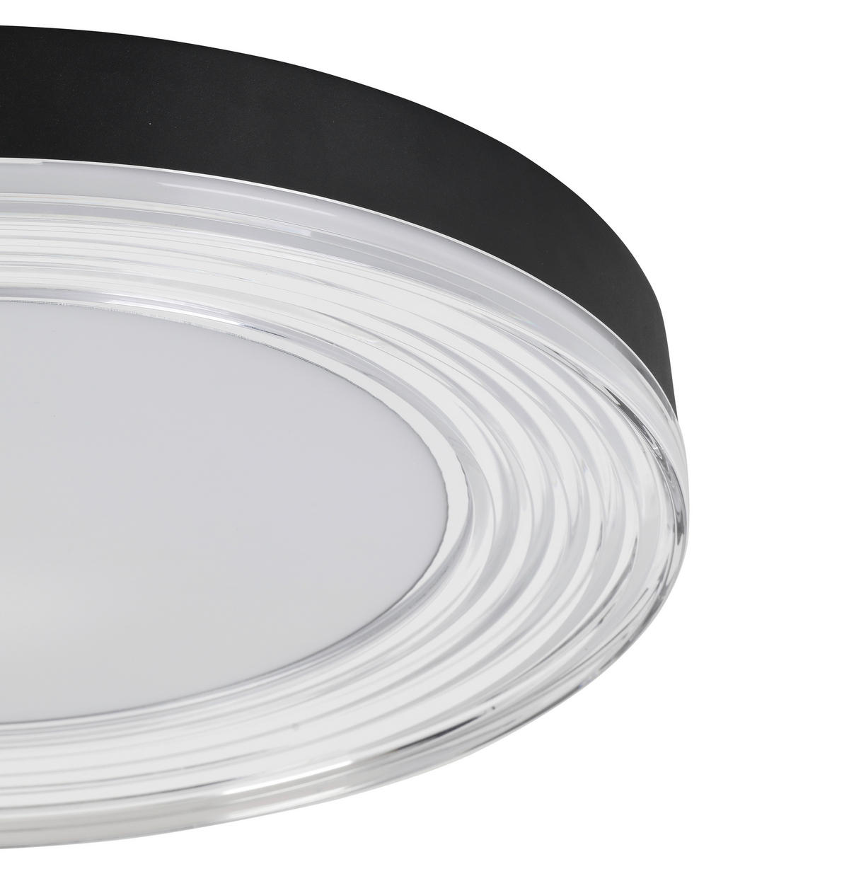 PLAFONIERĂ CU LED - alb/culoare crom, Basics, plastic/metal (48/6,5cm) - Novel