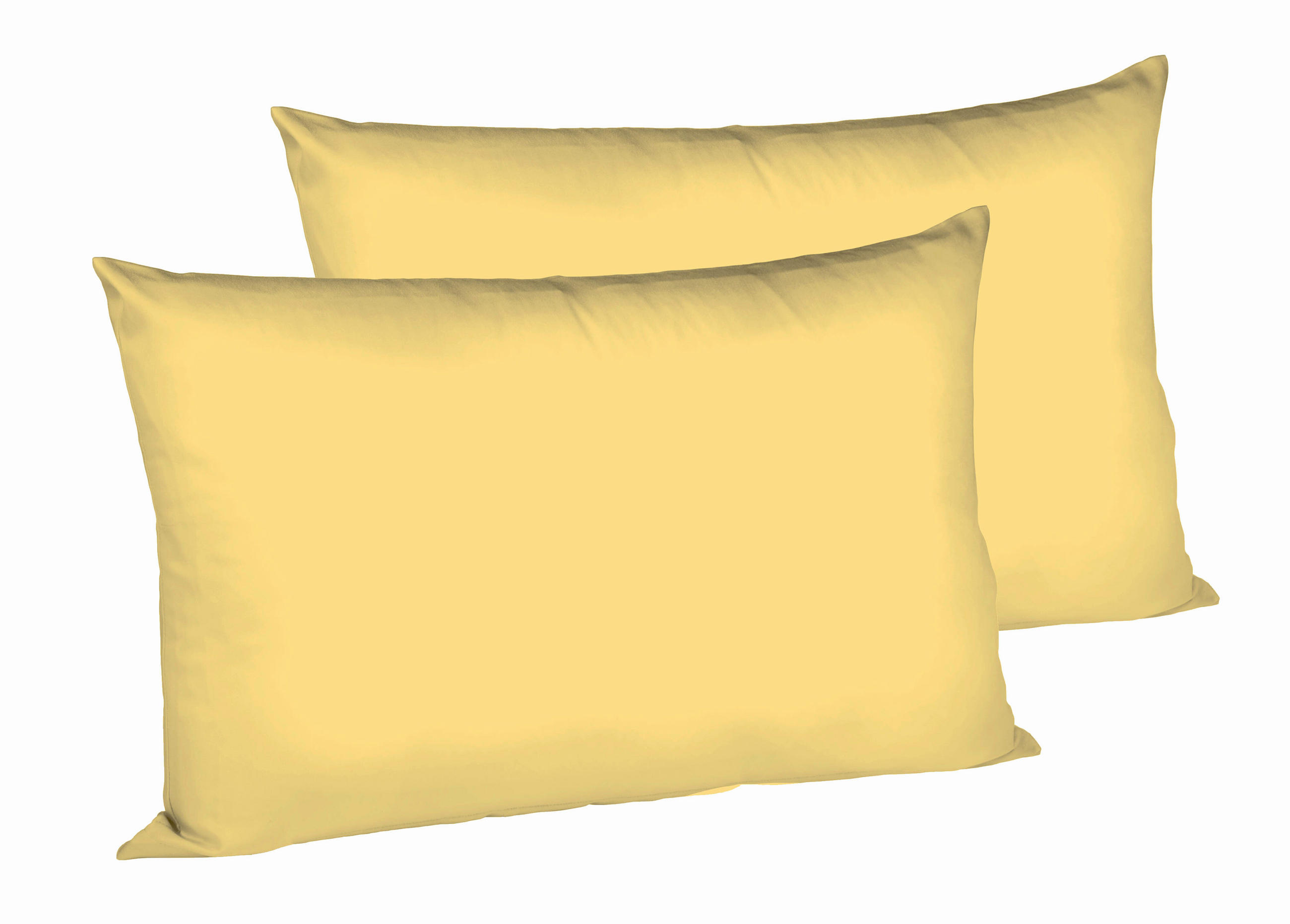 KISSENHÜLLEN-SET 40/60 cm  - Hellgelb, Basics, Textil (40/60cm) - Fleuresse