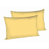 KISSENHÜLLEN-SET 40/60 cm  - Hellgelb, Basics, Textil (40/60cm) - Fleuresse