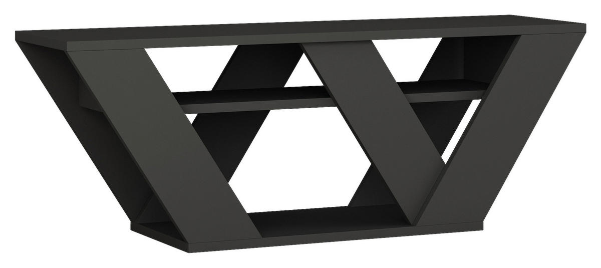 NÍZKÁ KOMODA, antracitová, 110/30/40 cm - antracitová, Design, kompozitní dřevo (110/30/40cm) - Livetastic