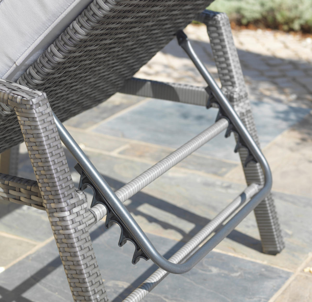 LEŽALJKA VRTNA  siva, svijetlo siva  metal, plastika, tekstil      - siva/svijetlo siva, Design, metal/tekstil (75/190cm) - Ambia Garden