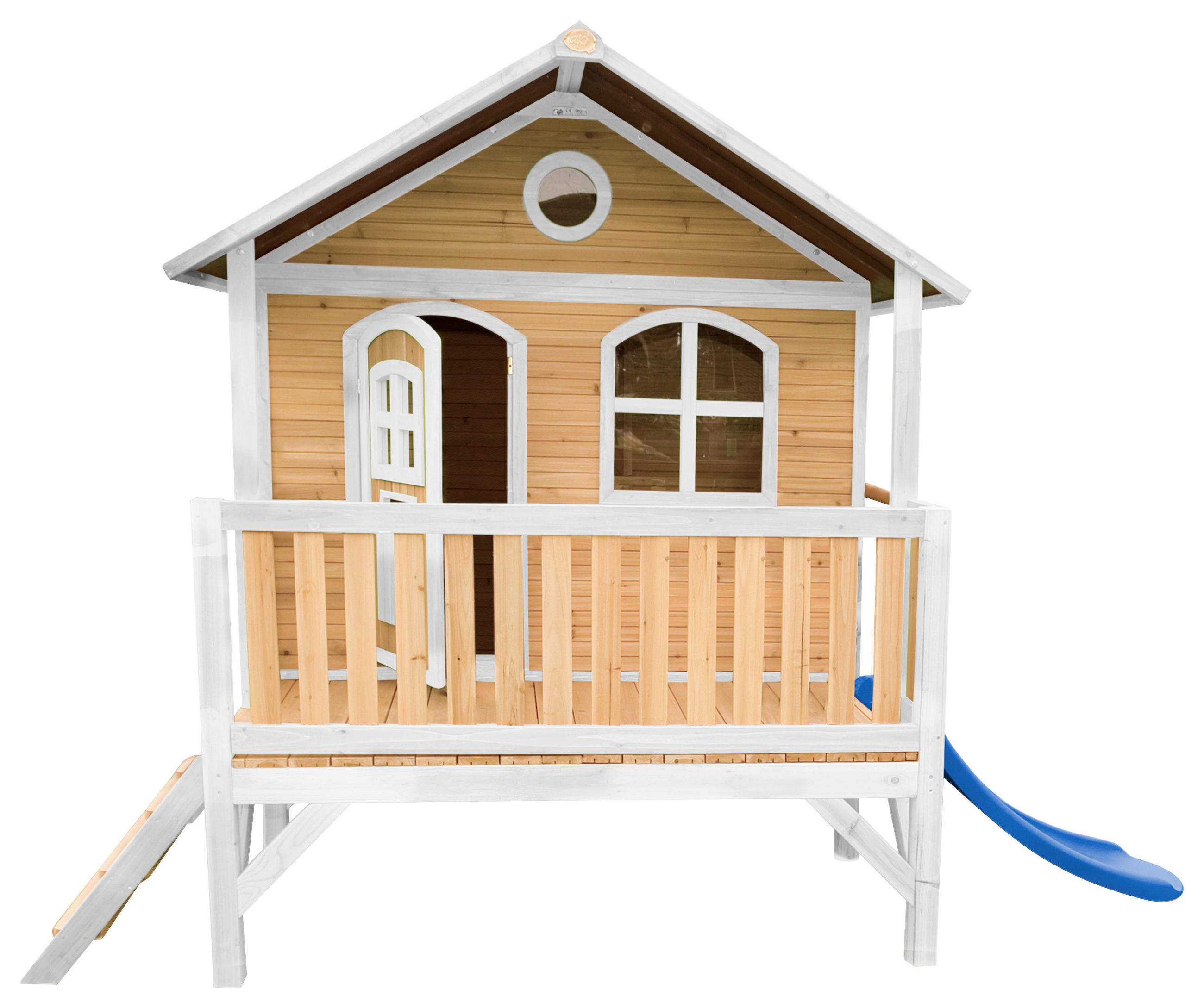 XXXLutz Spielhaus Braun, Weiß, Hellblau 349x233x212 cm
