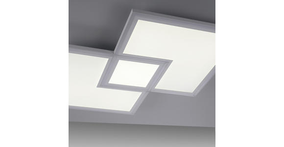 LED-DECKENLEUCHTE 67/67/5 cm   - Weiß, Trend, Kunststoff/Metall (67/67/5cm) - Novel