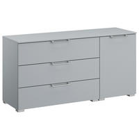 SIDEBOARD 120/61/42 cm Hellgrau  - Silberfarben/Hellgrau, Design, Holzwerkstoff/Kunststoff (120/61/42cm) - Novel