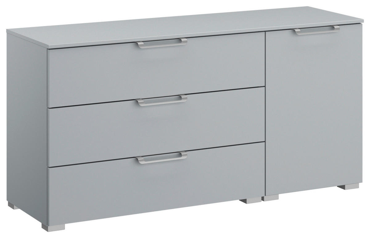 SIDEBOARD 120/61/42 cm Hellgrau  - Silberfarben/Hellgrau, Design, Holzwerkstoff/Kunststoff (120/61/42cm) - Novel