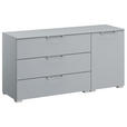 SIDEBOARD  120/61/42 cm 3 Schublade(n)  - Silberfarben/Hellgrau, Design, Holzwerkstoff/Kunststoff (120/61/42cm) - Novel