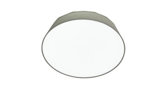 LED-DECKENLEUCHTE 40/12,7 cm - Hellgrau, Basics, Kunststoff/Textil (40/12,7cm) - Novel