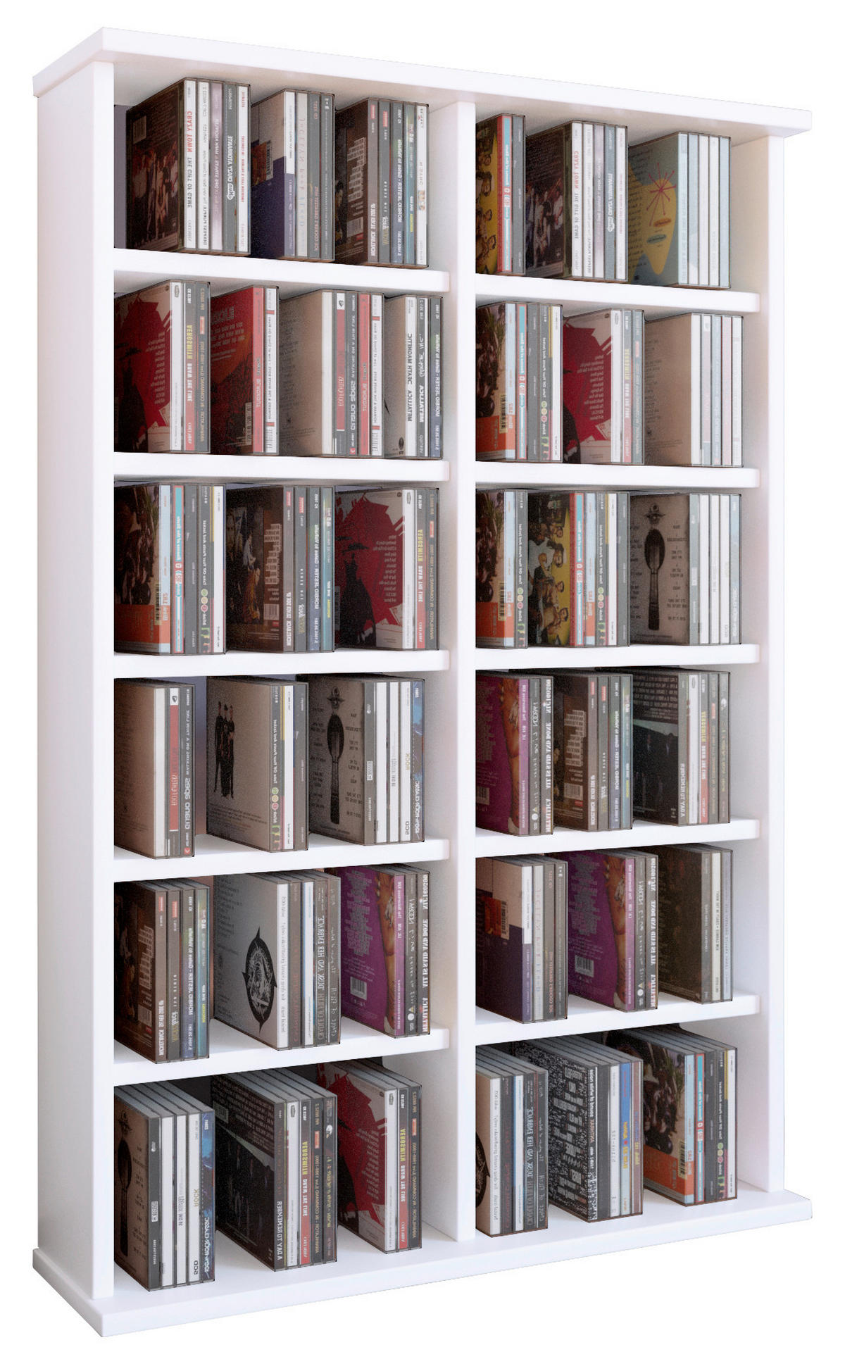 CD-HYLLA 60/92/18 cm  - vit, Klassisk, trämaterial (60/92/18cm) - Livetastic